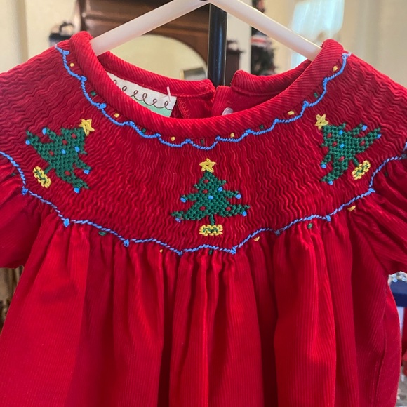 Le Za Me Smocked Infant girls Dress size 12 months - Picture 14 of 16